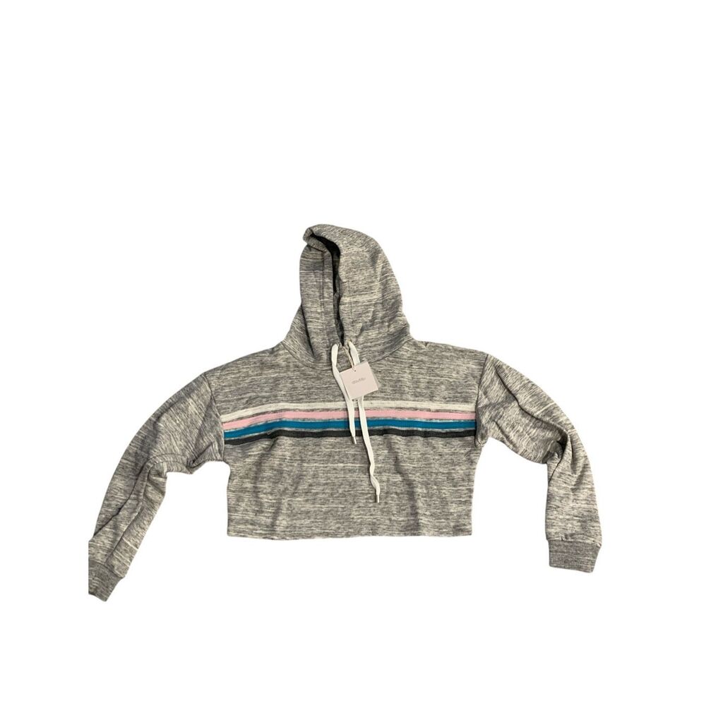 doublju Women's Lightweight Pullover Hoodie Sweatshirt, Grey Medium